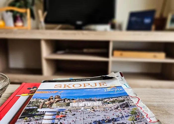 Apartament Skopje Panorama View 2BR Parking AC Wi-FI *